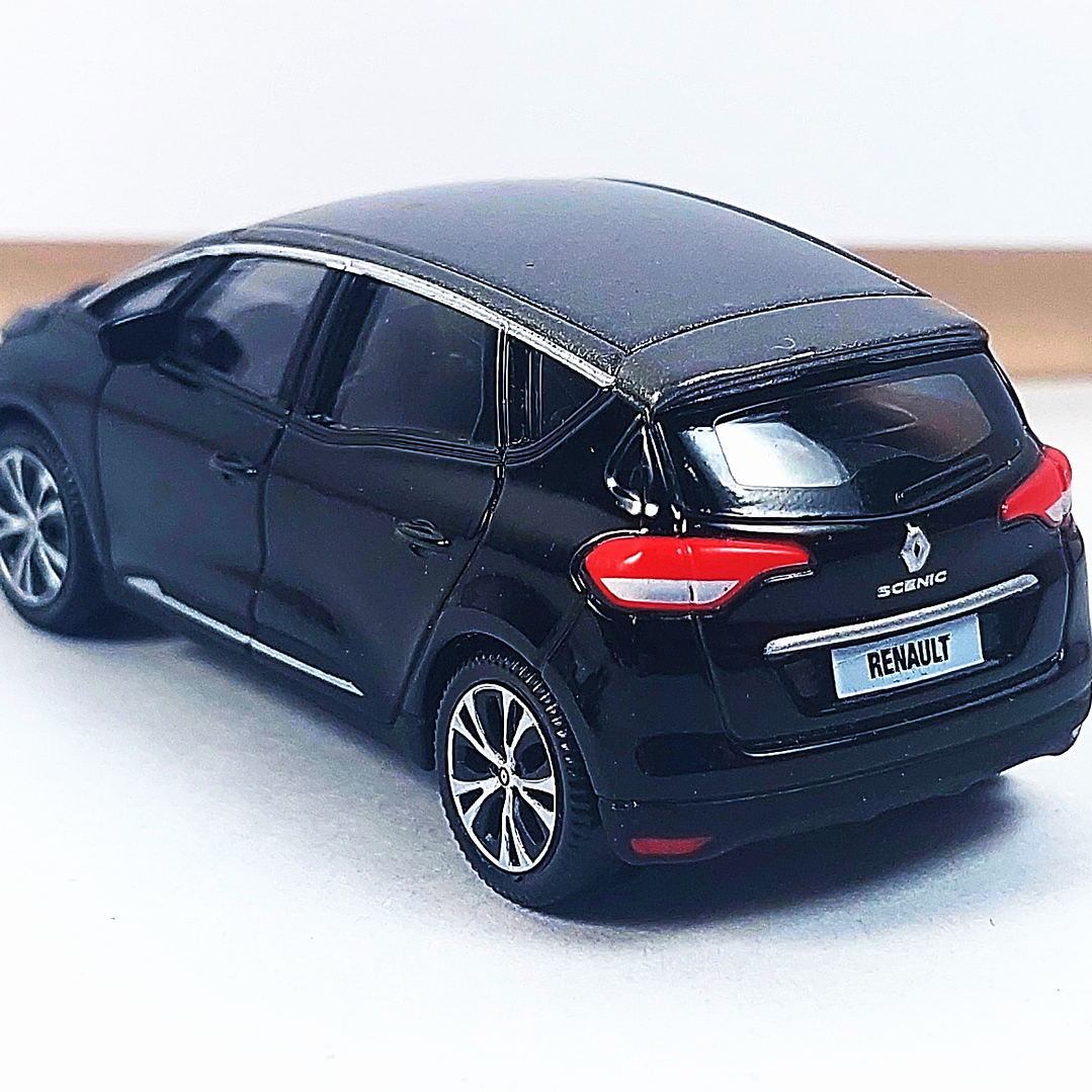 Renault Scenic negro Carro A Escala 1/64 2