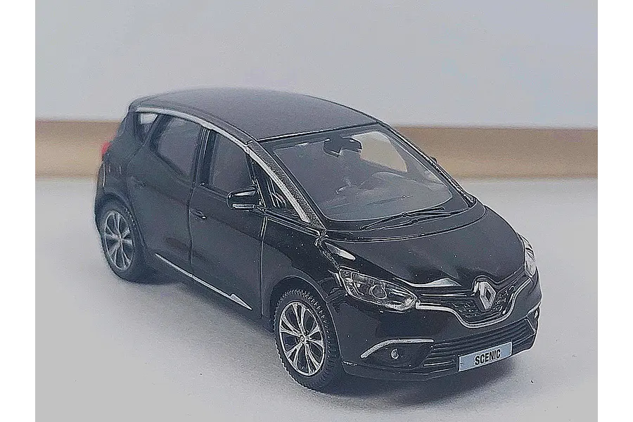 Renault Scenic negro Carro A Escala 1/64