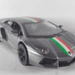 LAMBORGHINI AVENTADOR  1/36 gris MARCA kinsmart BANDERA - Miniatura 1