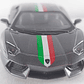 LAMBORGHINI AVENTADOR  1/36 gris MARCA kinsmart BANDERA - Miniatura 7