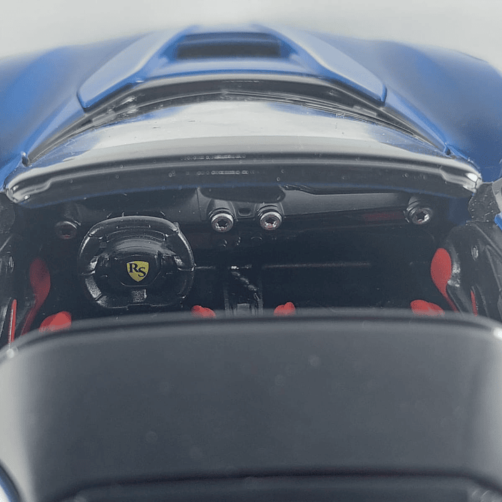 Ferrari LaFerrari  aperta AZUL, Escala 1/24 leds 4