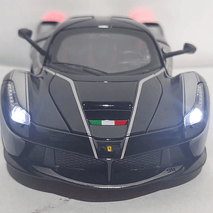 Ferrari LaFerrari NEGRO ,LIVERY  Escala 1/24 leds