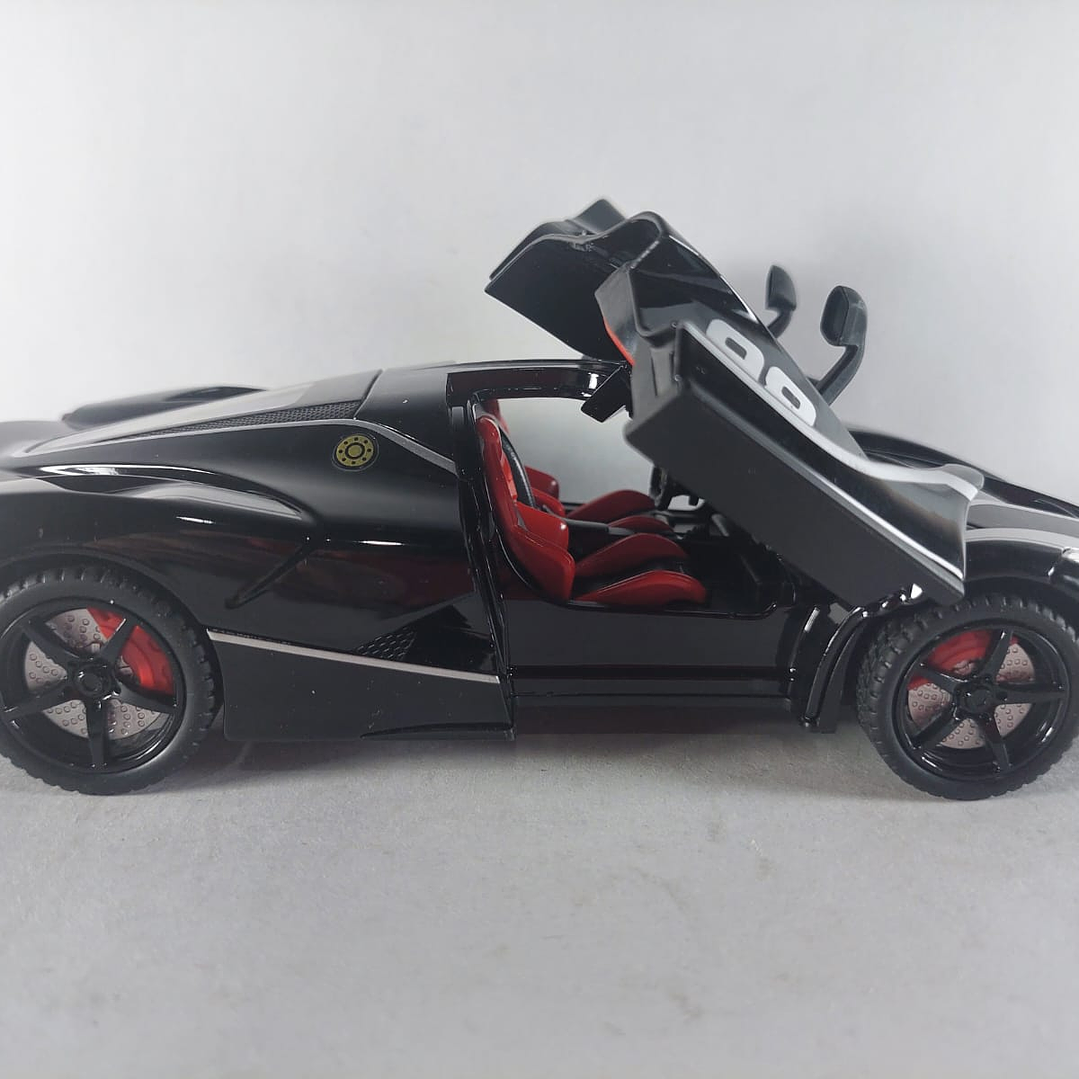 Ferrari LaFerrari NEGRO ,LIVERY  Escala 1/24 leds 3