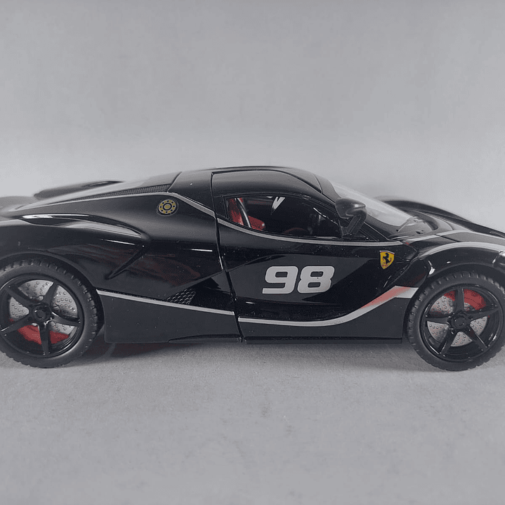 Ferrari LaFerrari NEGRO ,LIVERY  Escala 1/24 leds 4