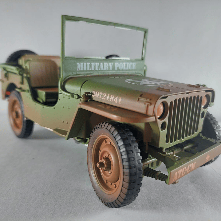 Jeep willys Militar, KDW, Escala 1-18 4