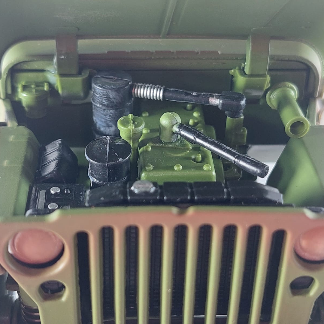 Jeep willys Militar, KDW, Escala 1-18 5