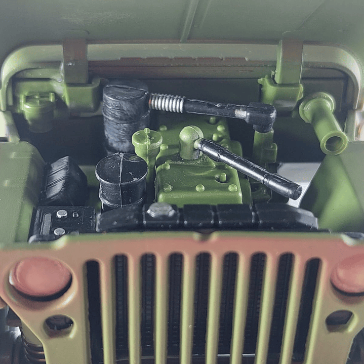Jeep willys Militar, KDW, Escala 1-18 5