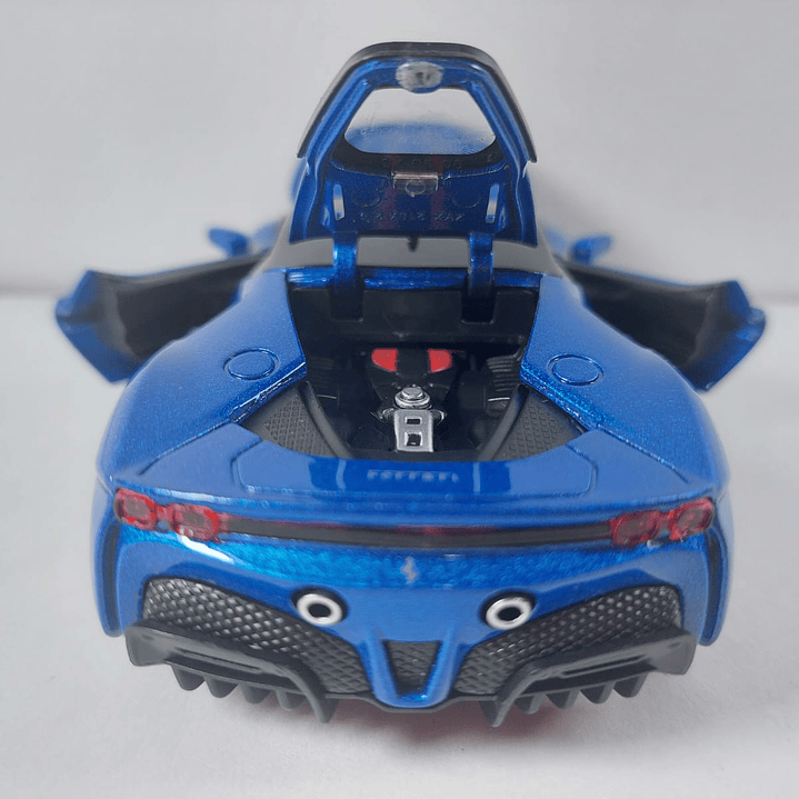 Ferrari SF 90, AZUL Escala 1/32, Marca CHINA - 3