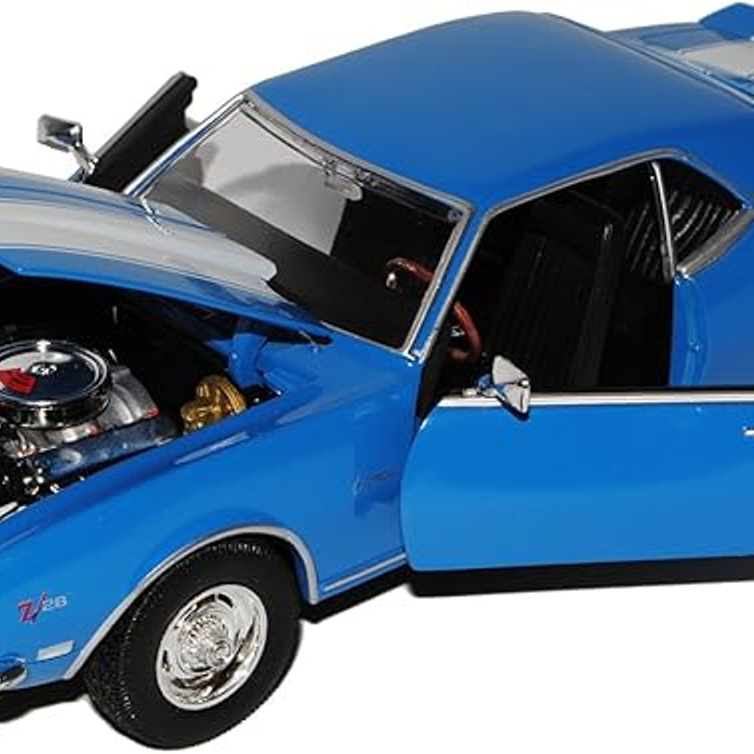 Chevrolet Camaro Z28 1968 AZUL WELLY ESCALA 1/24 1