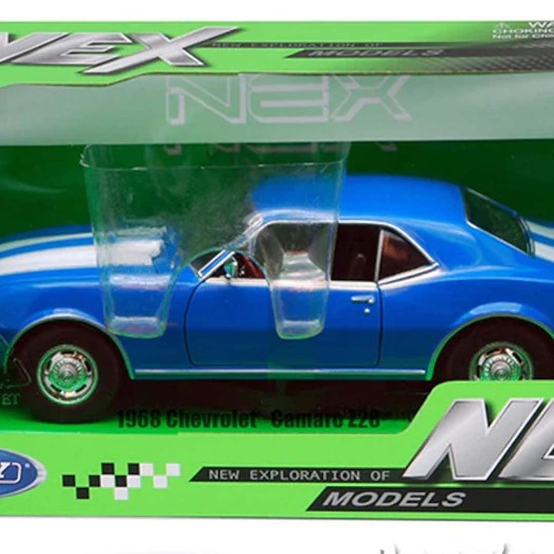 Chevrolet Camaro Z28 1968 AZUL WELLY ESCALA 1/24 3
