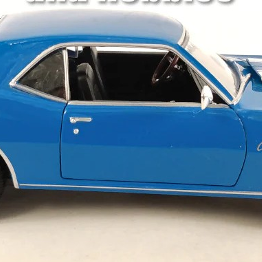 Chevrolet Camaro Z28 1968 AZUL WELLY ESCALA 1/24 5