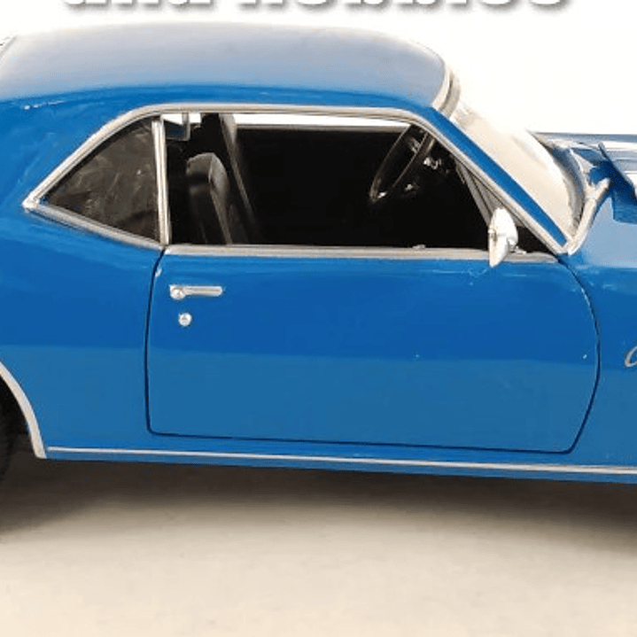 Chevrolet Camaro Z28 1968 AZUL WELLY ESCALA 1/24 5