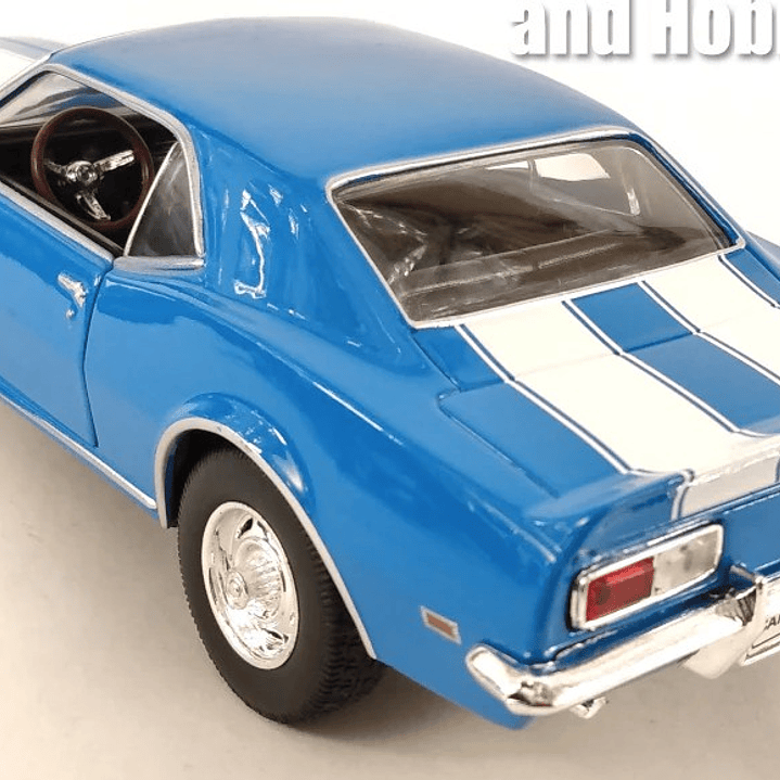 Chevrolet Camaro Z28 1968 AZUL WELLY ESCALA 1/24 6