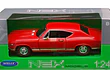Chevrolet CHEVELLE ROJO 1968 Marca WELLY ESCALA 1/24