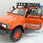 TOYOTA LC80, MARCA CHE ZHI, ESCALA 1/24 NARANJA - Miniatura 1