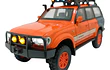 TOYOTA LC80, MARCA CHE ZHI, ESCALA 1/24 NARANJA