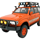 TOYOTA LC80, MARCA CHE ZHI, ESCALA 1/24 NARANJA - Miniatura 7