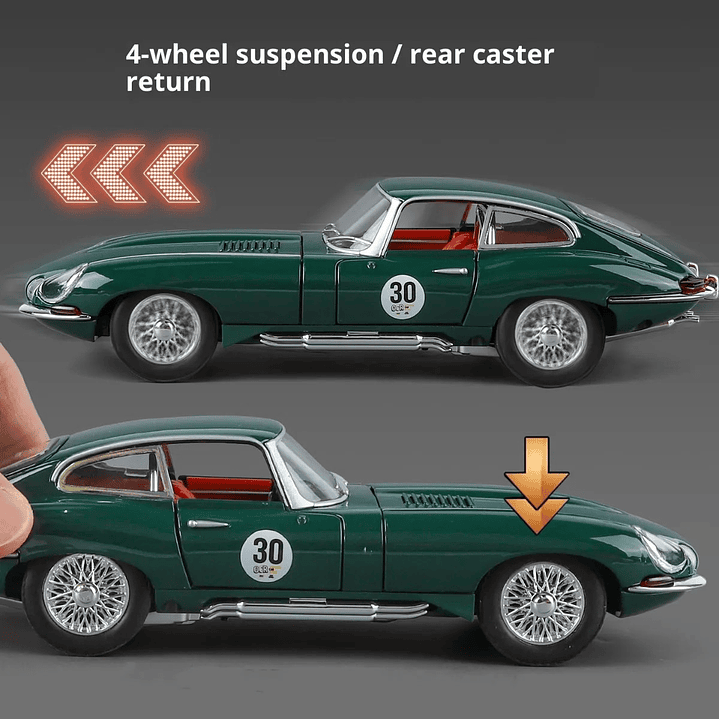 Jaguar E TYPE, Escala 1/24 MARCA CHINA LEDS 3