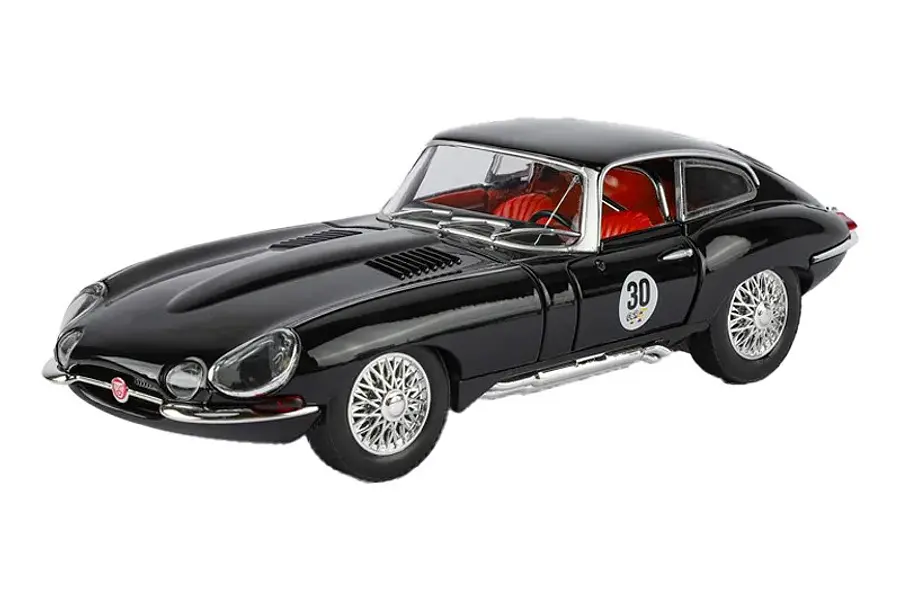 Jaguar E TYPE, NEGRO Escala 1/24 MARCA CHINA LEDS-