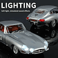 Jaguar E TYPE, PLATEADO Escala 1/24 MARCA CHINA LEDS- - Miniatura 3