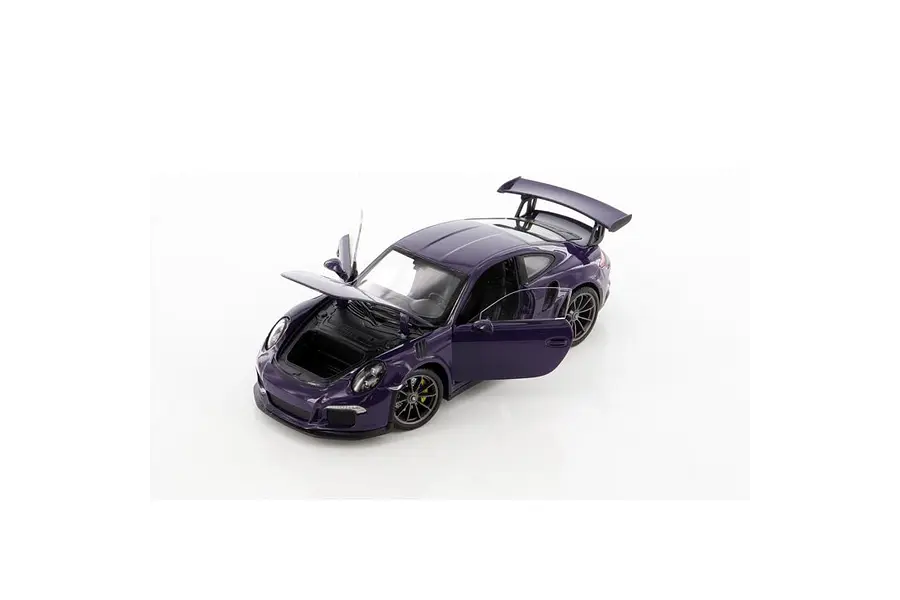 Porsche 911 gt3 RS purpura , welly, Escala 1-24
