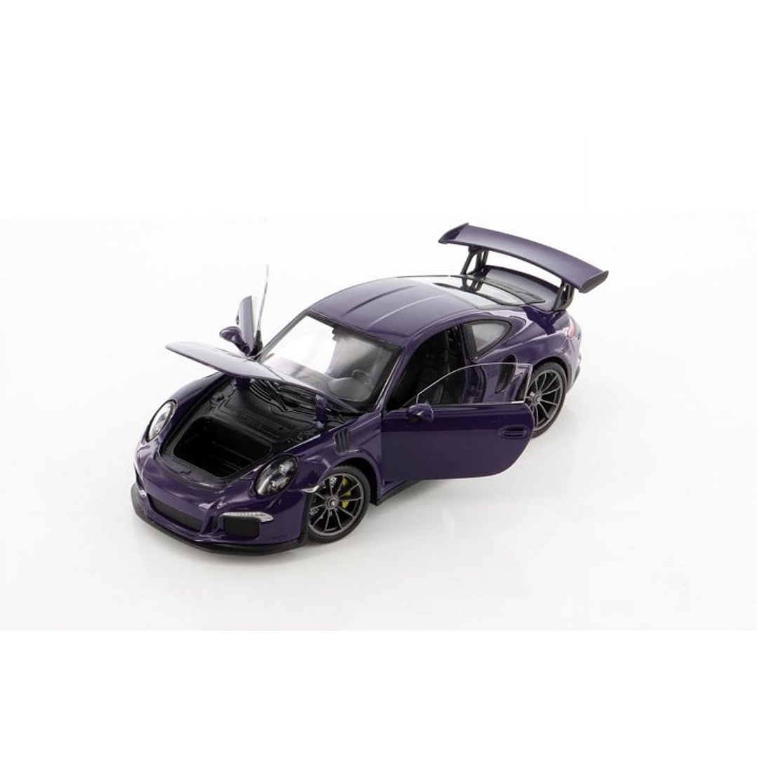Porsche 911 gt3 RS purpura , welly, Escala 1-24 1