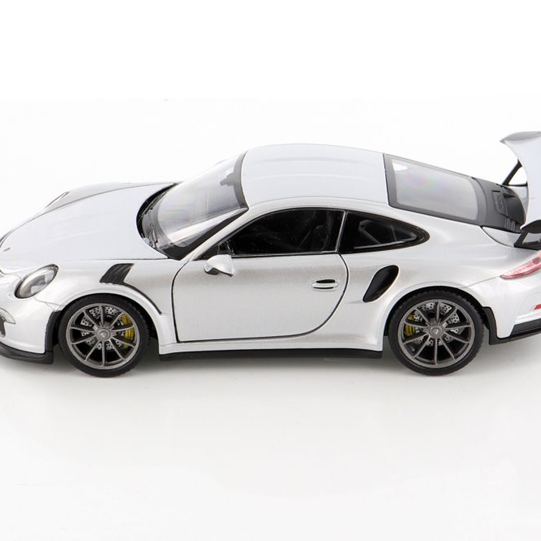Porsche 911 gt3 RS Plateado , welly, Escala 1-24 2