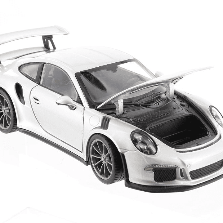 Porsche 911 gt3 RS Plateado , welly, Escala 1-24 3