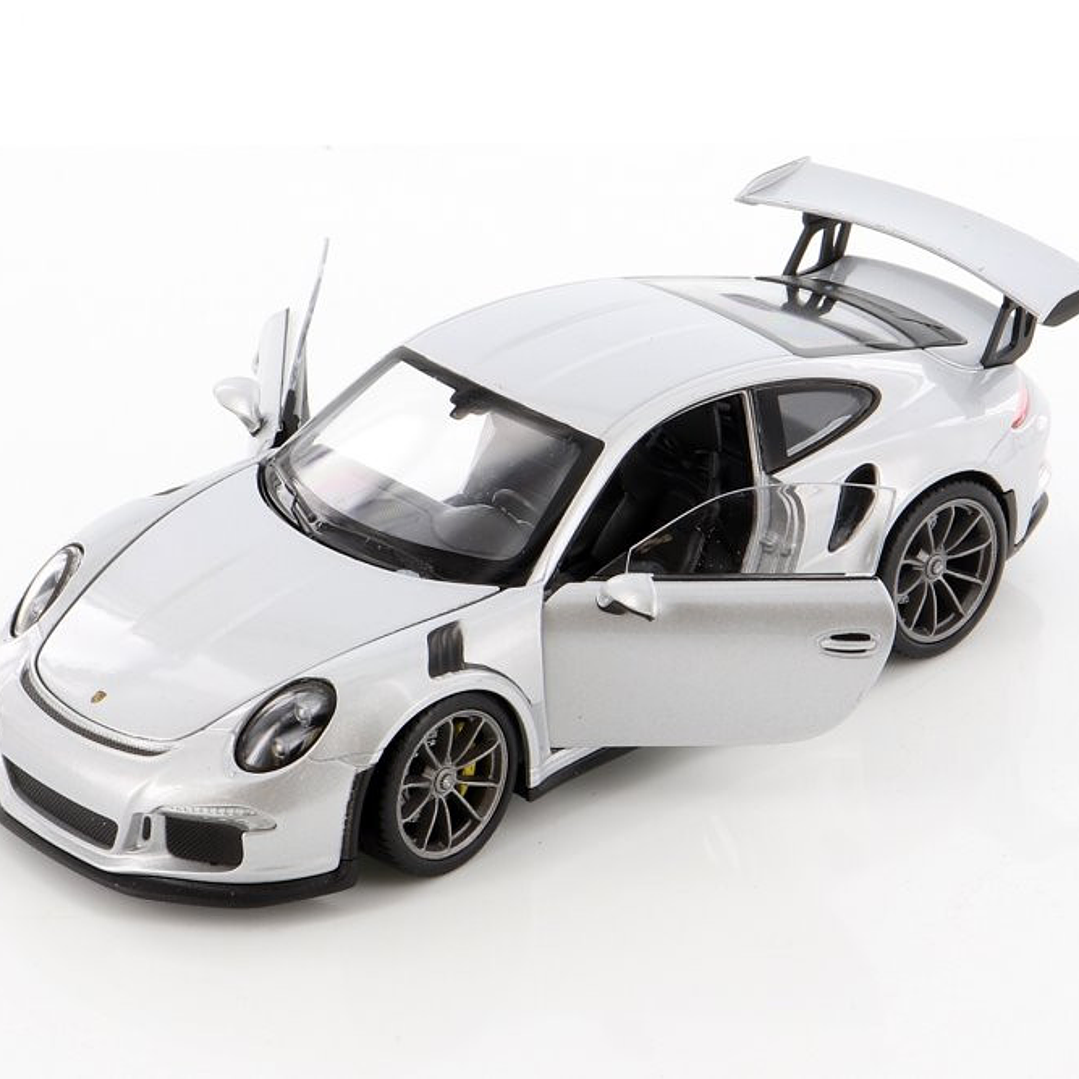 Porsche 911 gt3 RS Plateado , welly, Escala 1-24 5