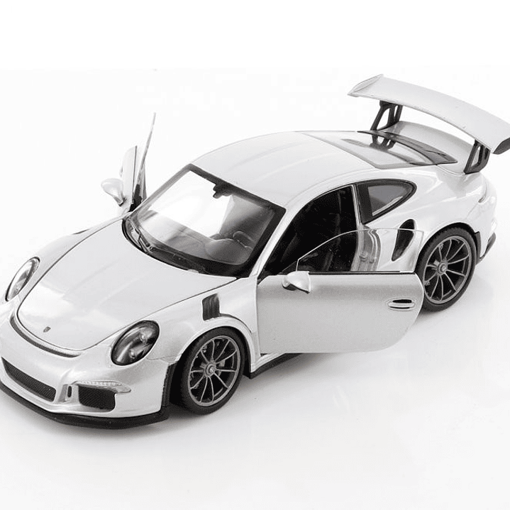 Porsche 911 gt3 RS Plateado , welly, Escala 1-24 5