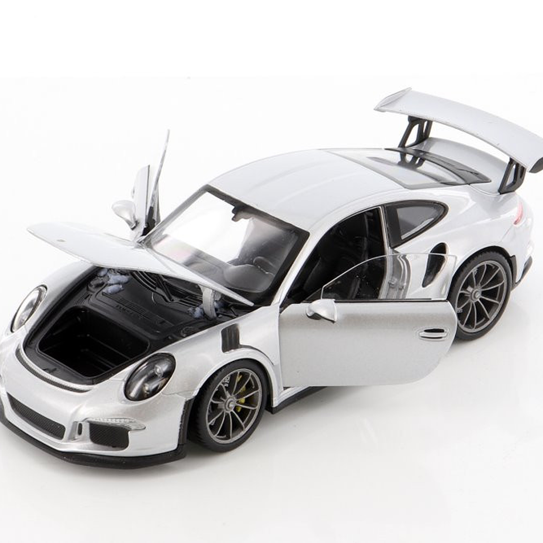 Porsche 911 gt3 RS Plateado , welly, Escala 1-24 1
