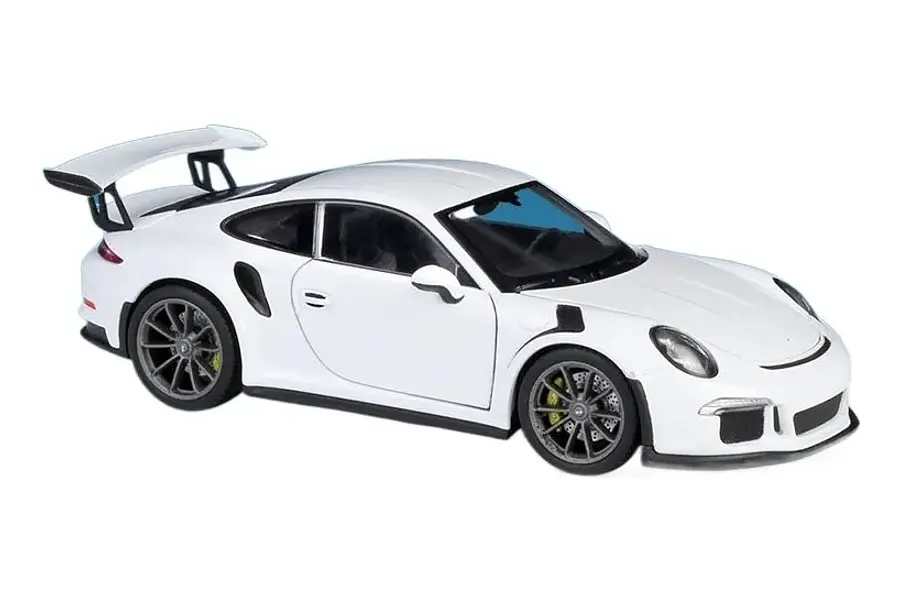 Porsche 911 gt3 RS blanco, welly, Escala 1-24