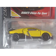 Bugatti Chiron pur sport Majorette escala 1/64 amarillo