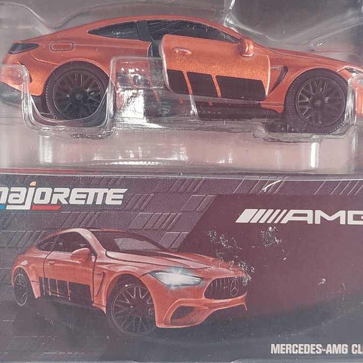 Mercedes Benz AMG CLE 53 NARANJA Escala 1/64 Marca Majorette- 2