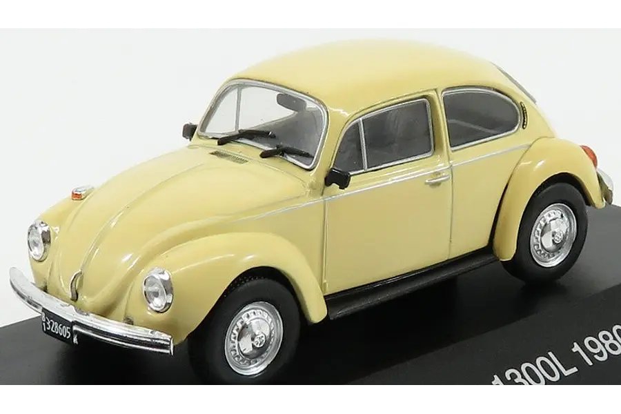 Volkswagen escarabajo 1300L 1980 amarillo, Ixo, Escala 1-43-
