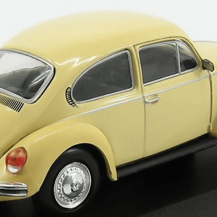 Volkswagen escarabajo 1300L 1980 amarillo, Ixo, Escala 1-43- 2