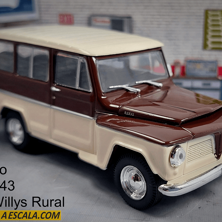 Jeep Willys Rural, Carro A Escala 1/43 Marca Ixo 5