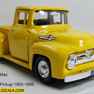 FORD F 100 1956, Escala 1/24 color amarillo
