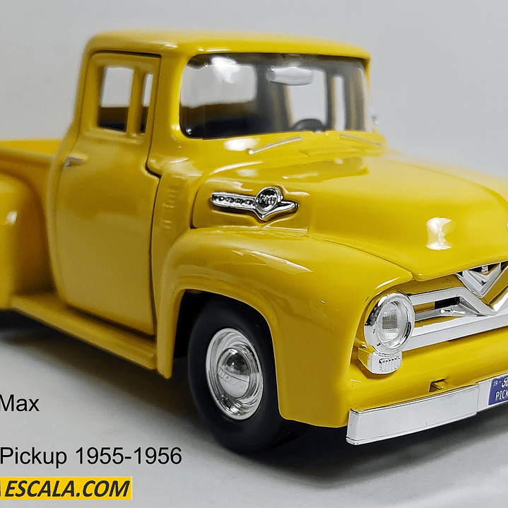 FORD F 100 1956, Escala 1/24 color amarillo 1