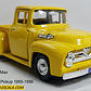 FORD F 100 1956, Escala 1/24 color amarillo - Miniatura 1