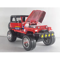 Jeep wrangler Escala 1/32, marca Sunny side ,rojo