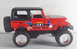 Jeep wrangler Escala 1/32, marca Sunny side ,rojo