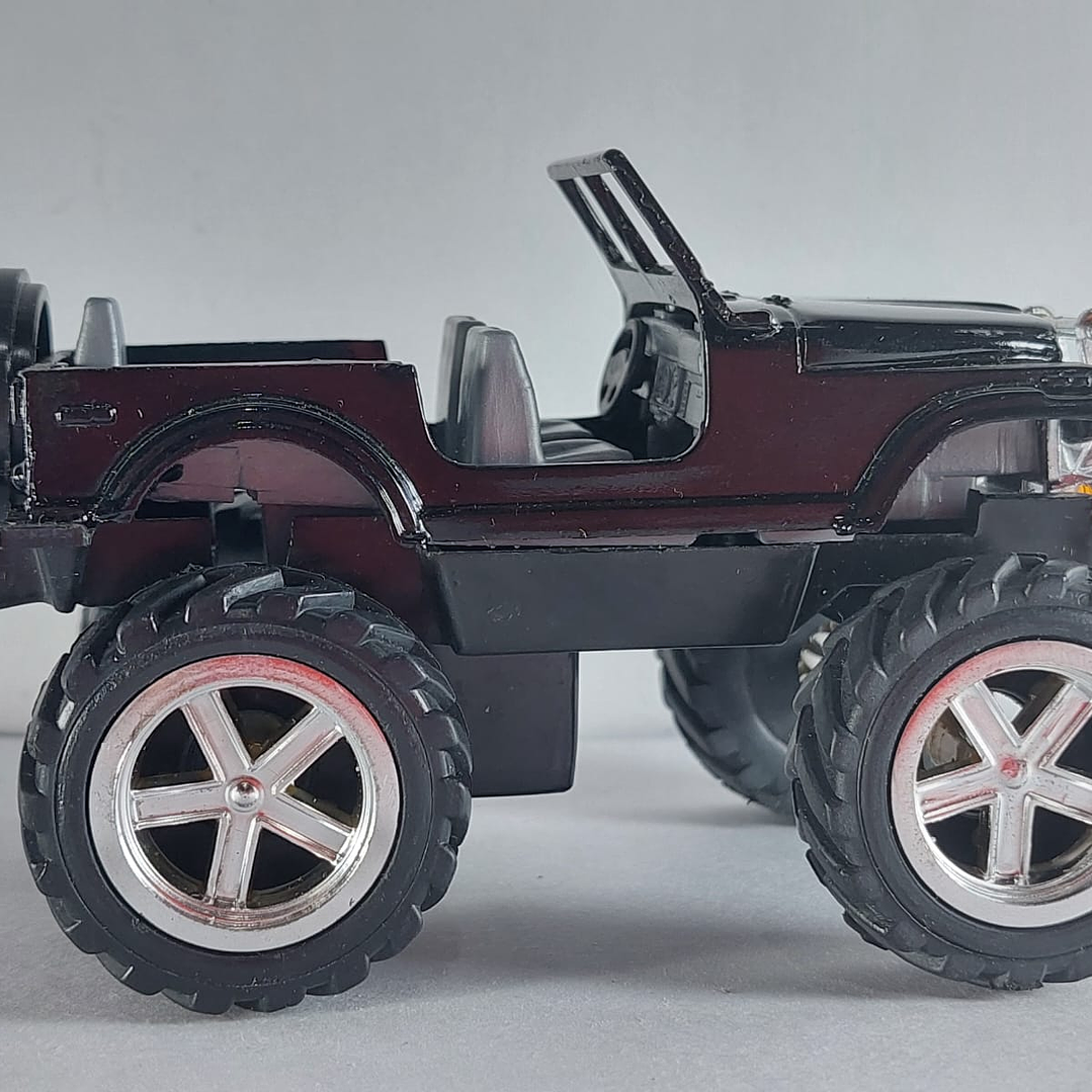 Jeep wrangler Escala 1/32, Negro chino  2