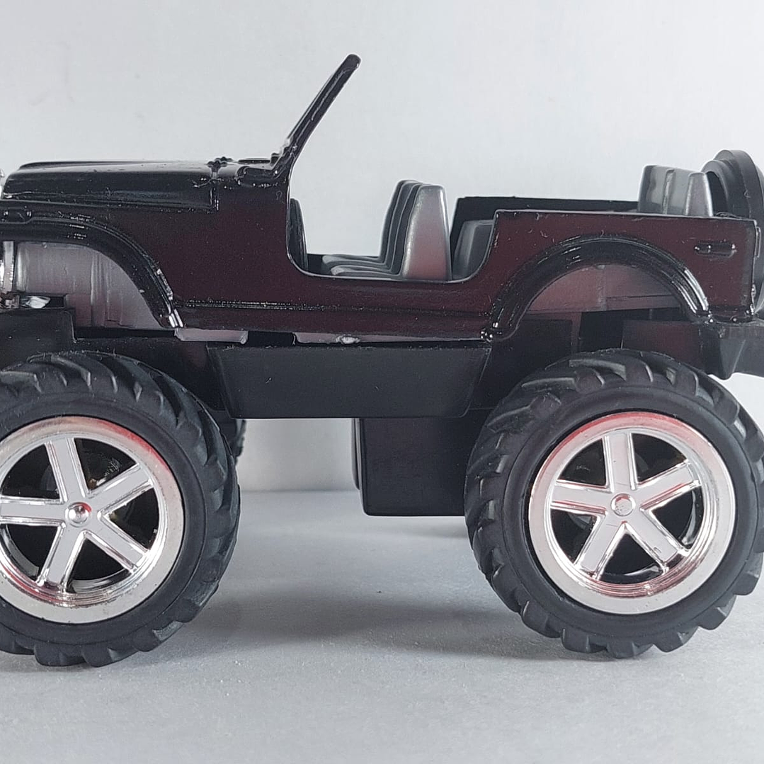 Jeep wrangler Escala 1/32, Negro chino  4