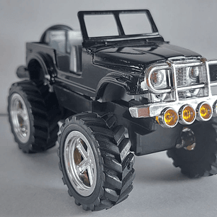 Jeep wrangler Escala 1/32, Negro chino 
