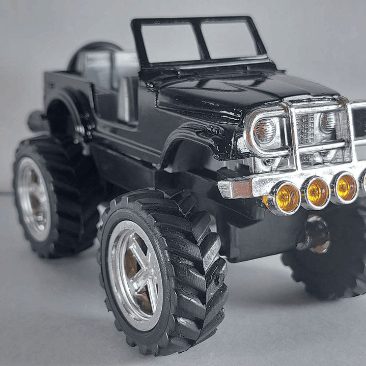 Jeep wrangler Escala 1/32, Negro chino  1