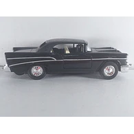 Chevrolet BELAIR 1957 NEGRO  Escala 1:36 marca welly