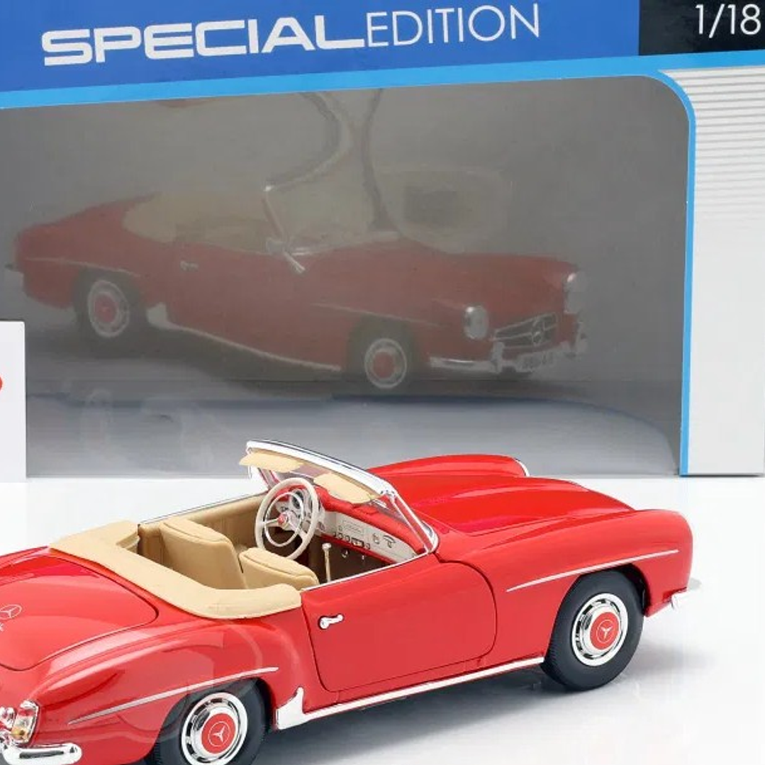 Mercedes Benz 190 SL 1955, Escala 1/18, maisto 3