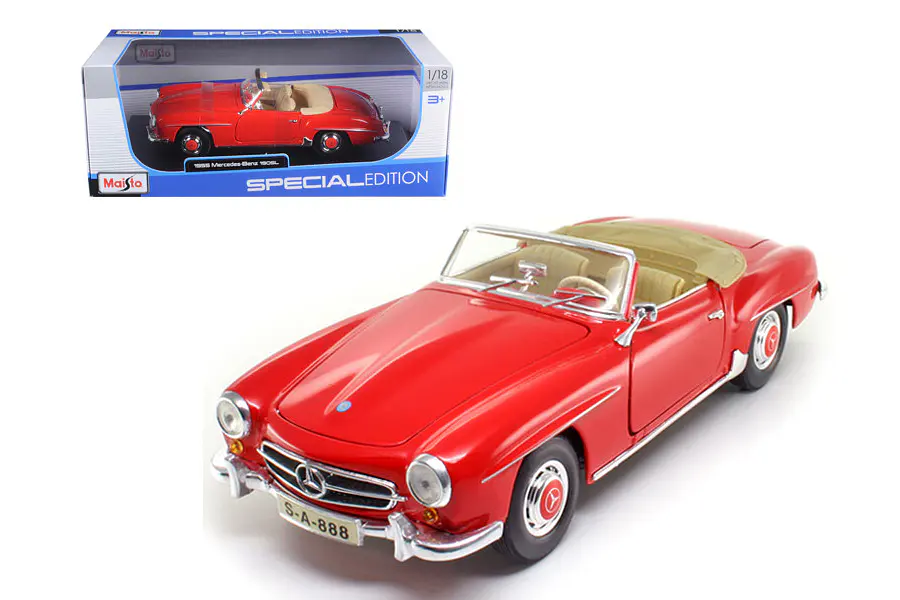 Mercedes Benz 190 SL 1955, Escala 1/18, maisto