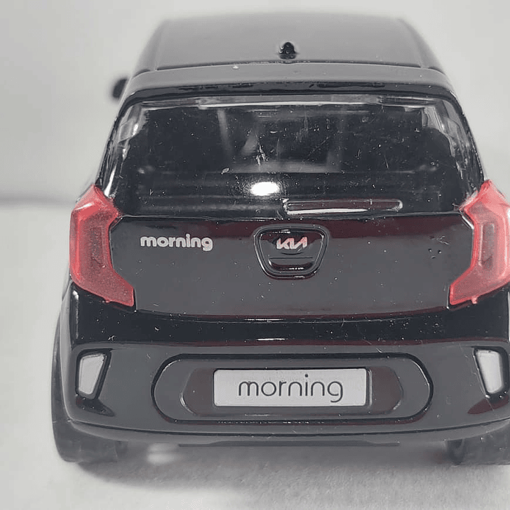 Kia Picanto NEGRO Carro A Escala 1/36 LEDS 2